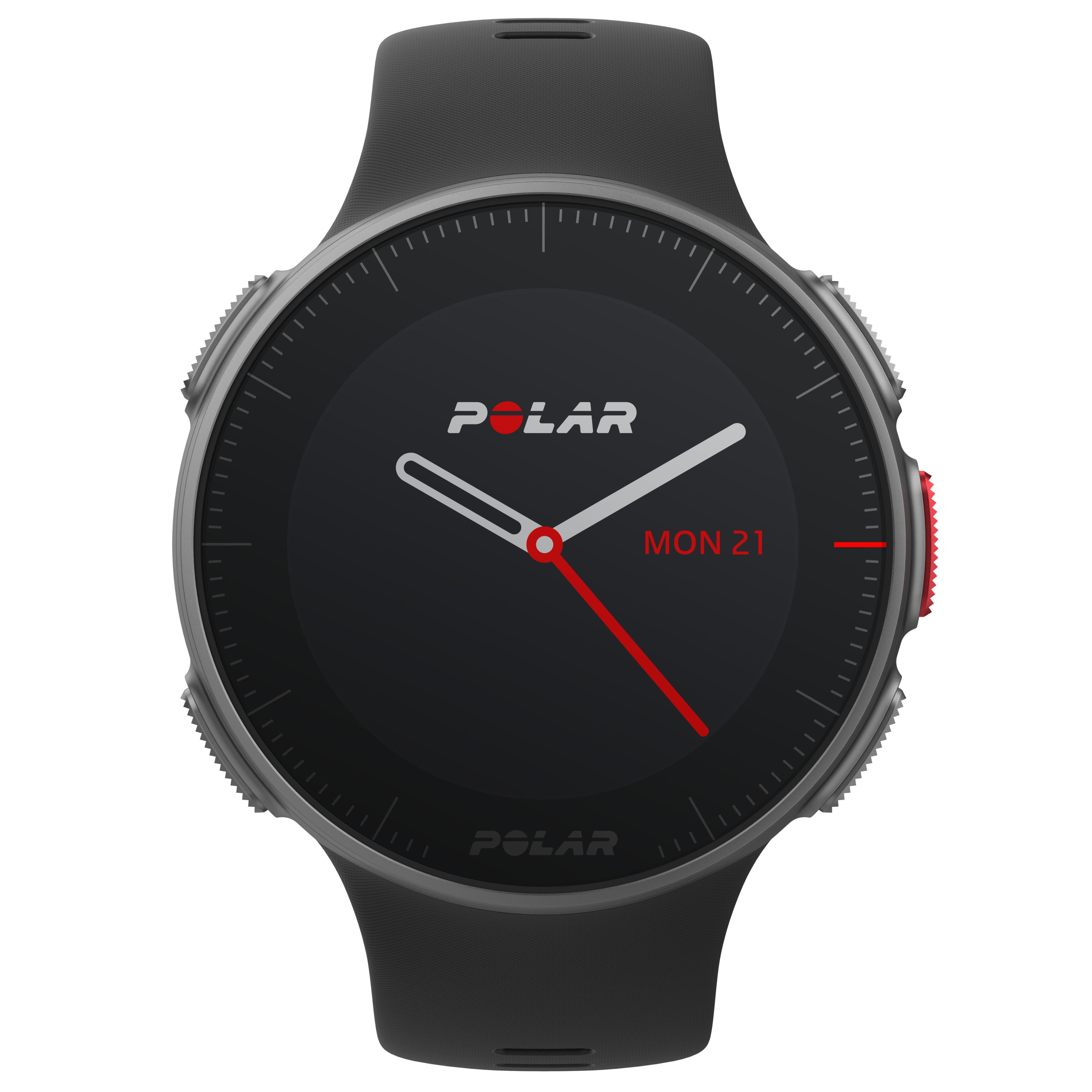 POLAR Polar Vantage V HR - Profi-Multisportuhr mit GPS, mit H10 Herzfrequenz-Sensor, Smartwatch, 155–210 mm, Schwarz