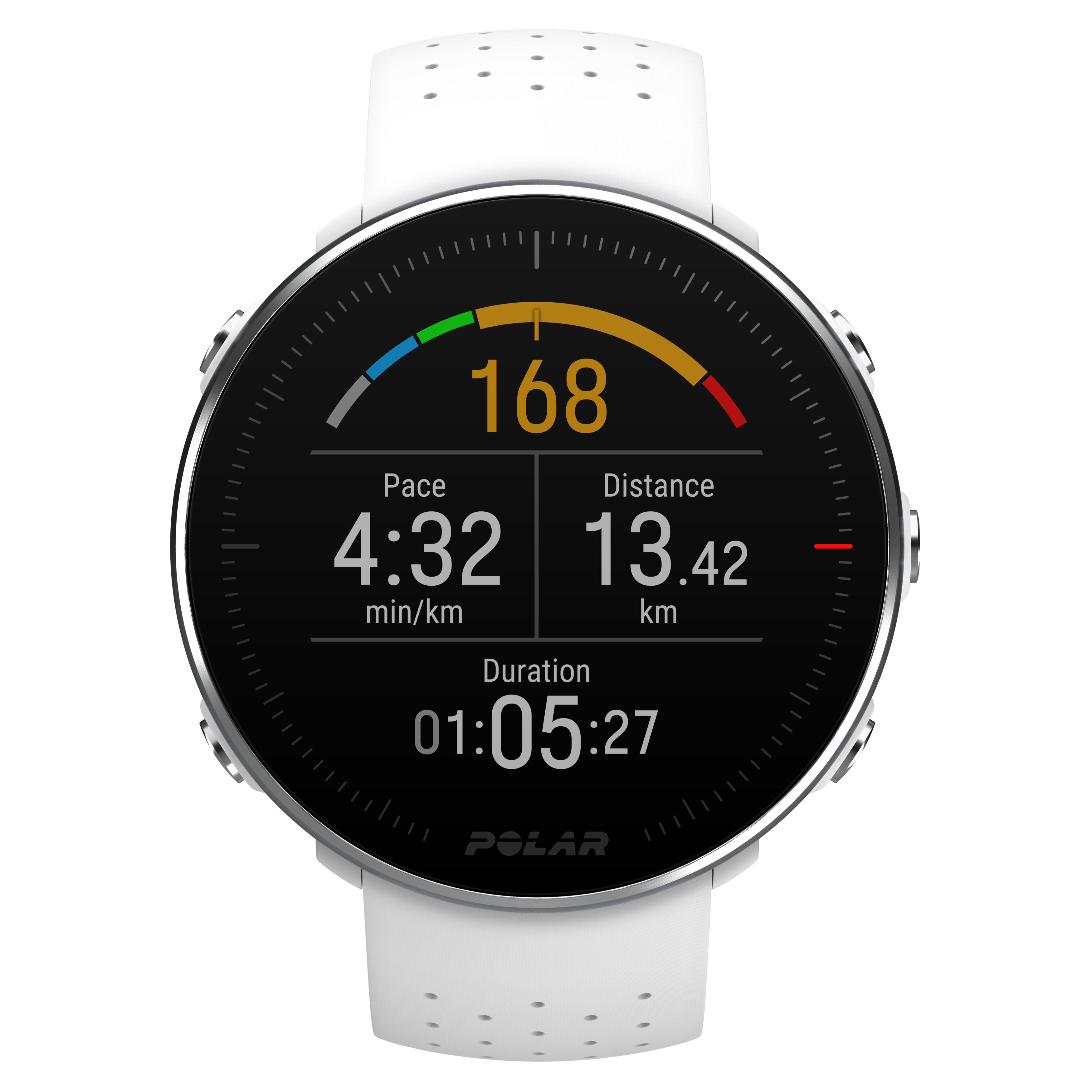 POLAR Polar Vantage M - Multisportuhr mit GPS, Smartwatch, 155–210 mm, Weiß