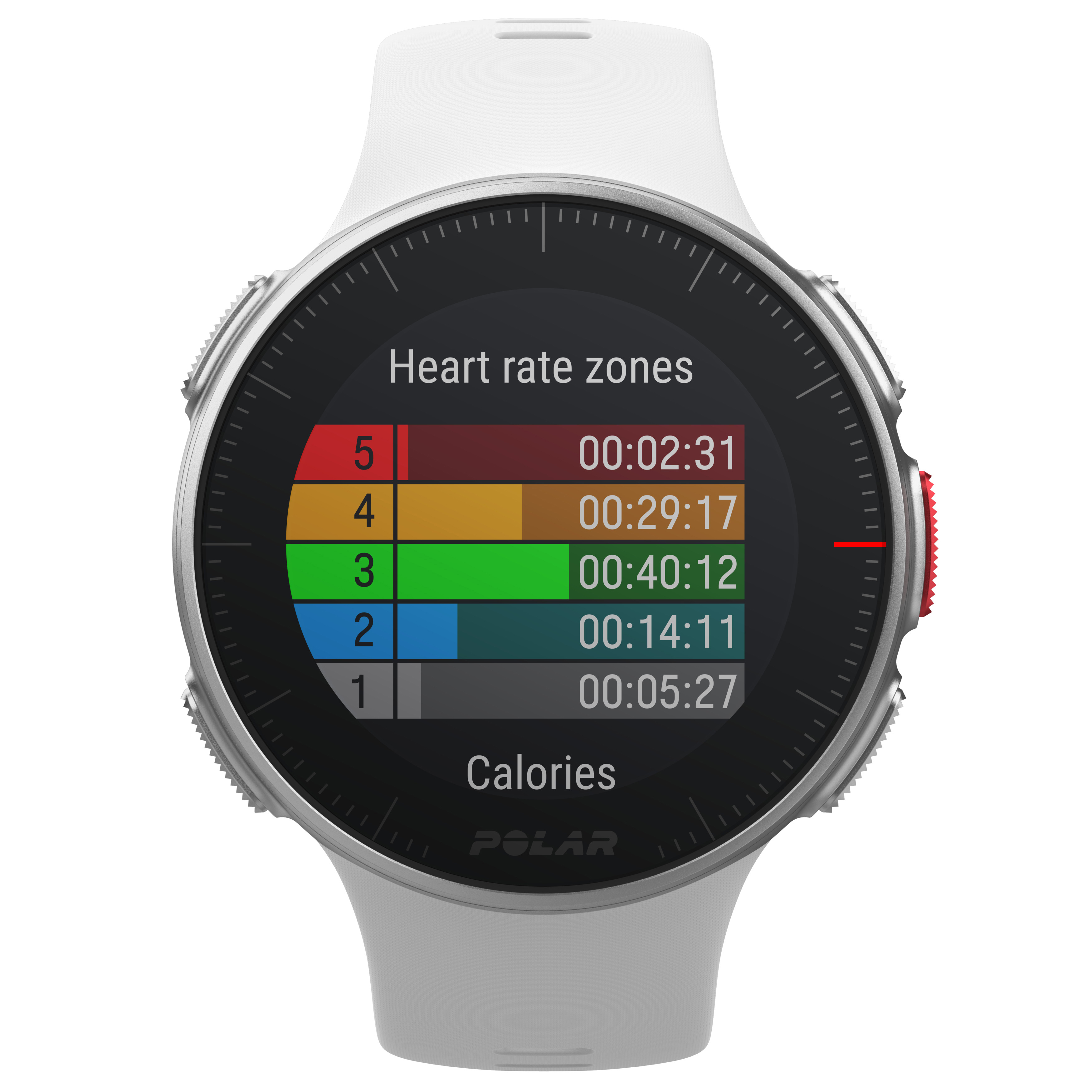 POLAR Polar Vantage V - Profi-Multisportuhr mit GPS, Smartwatch, 155–210 mm, Weiß