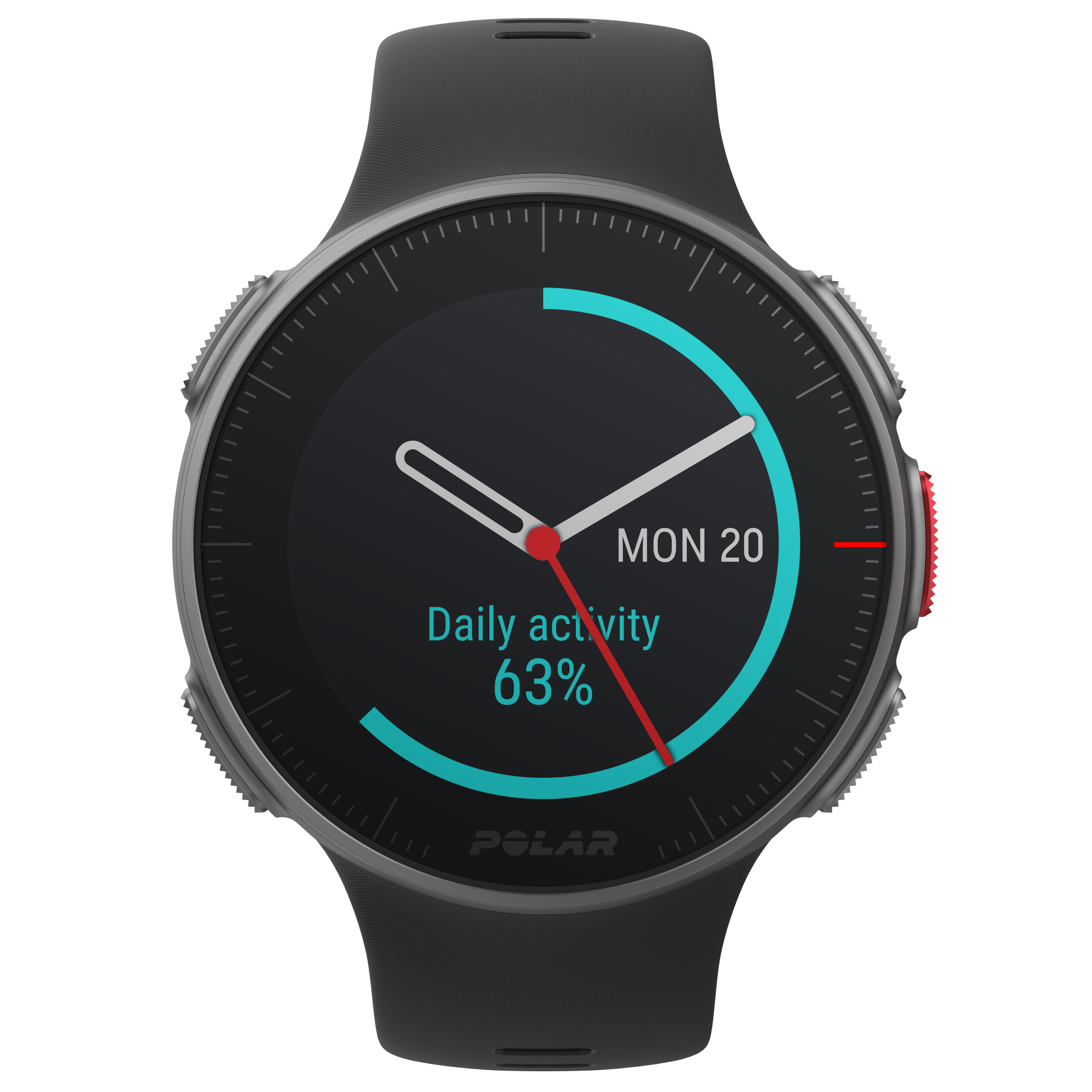 POLAR Polar Vantage V HR - Profi-Multisportuhr mit GPS, mit H10 Herzfrequenz-Sensor, Smartwatch, 155–210 mm, Schwarz