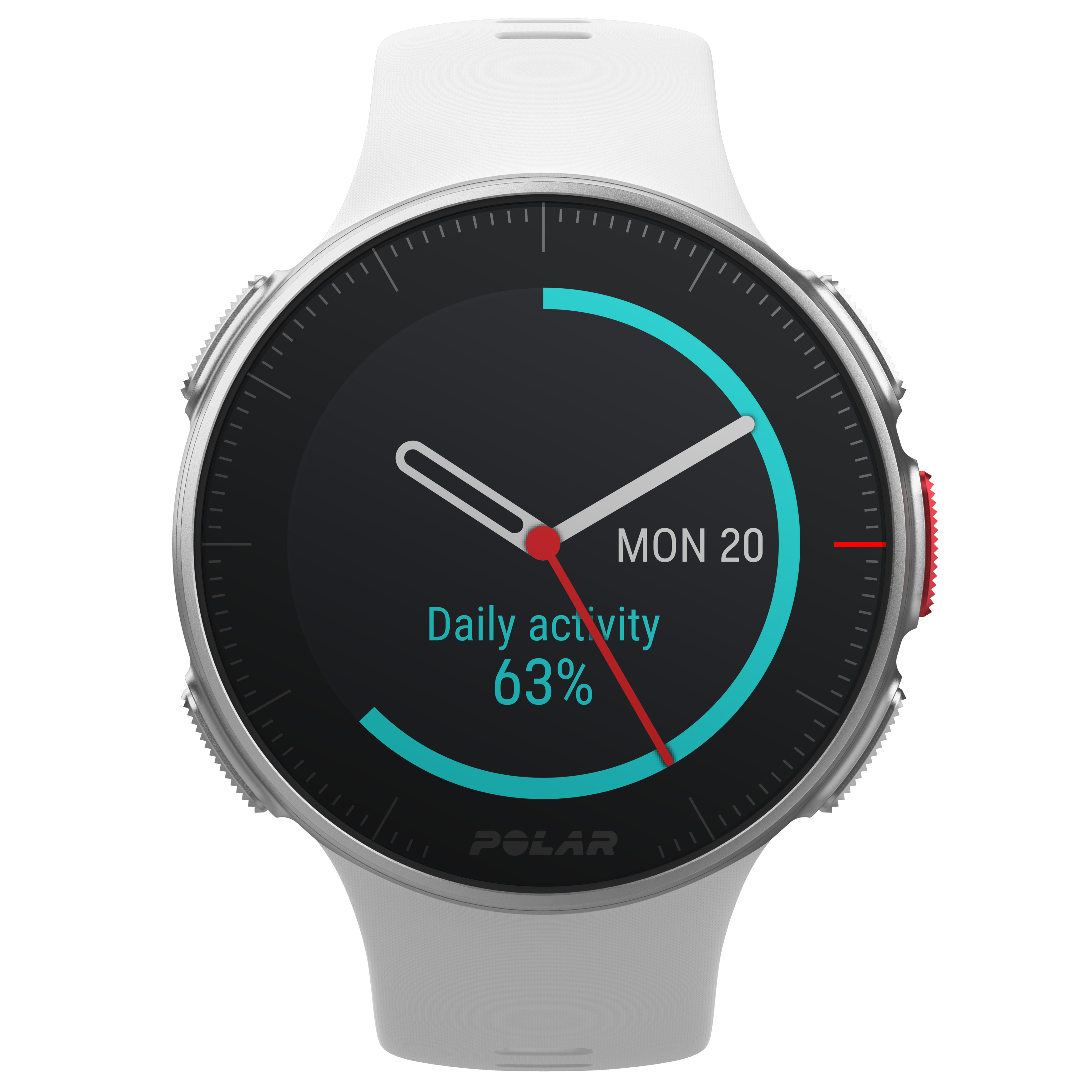 POLAR Polar Vantage V - Profi-Multisportuhr mit GPS, Smartwatch, 155–210 mm, Weiß