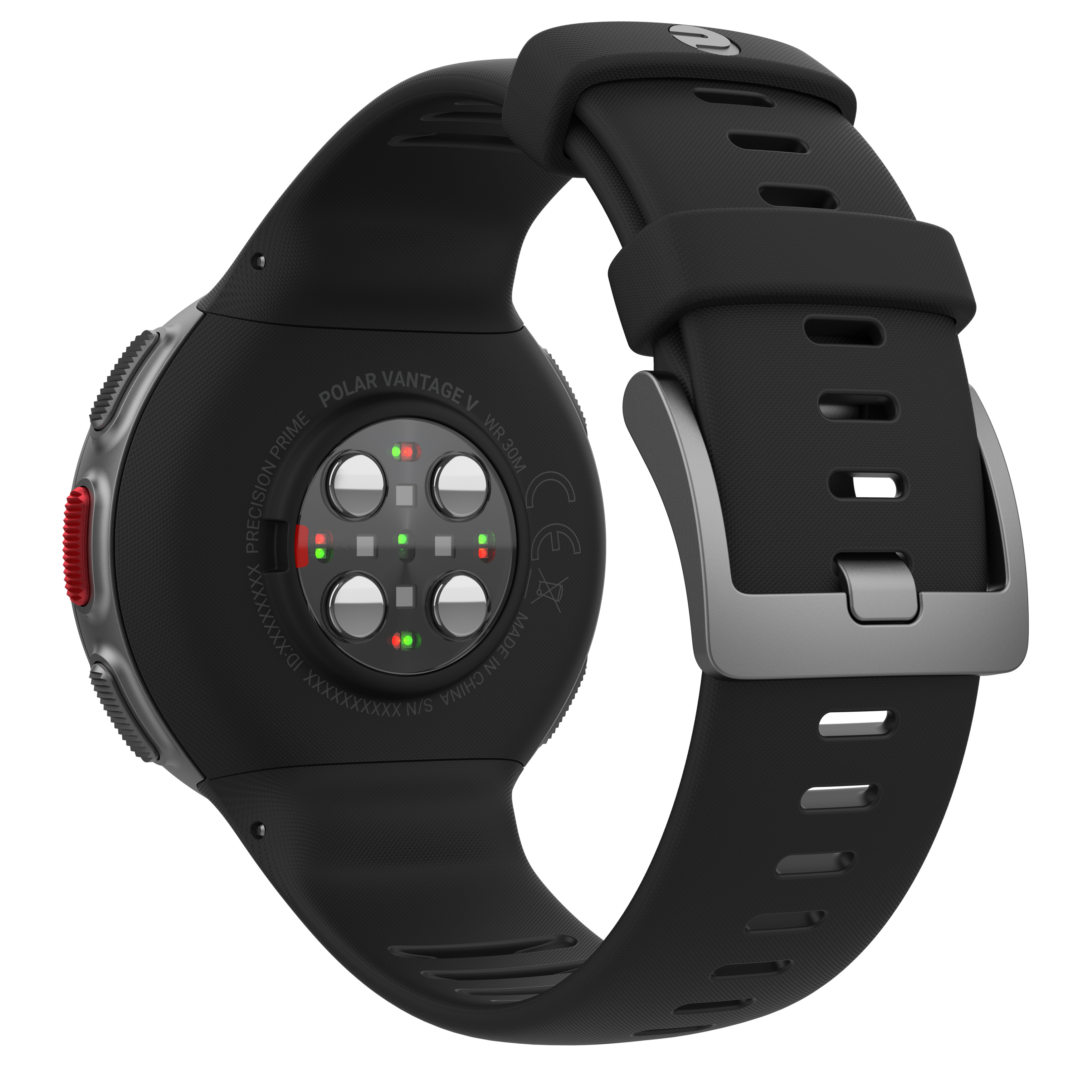 POLAR Polar Vantage V HR - Profi-Multisportuhr mit GPS, mit H10 Herzfrequenz-Sensor, Smartwatch, 155–210 mm, Schwarz