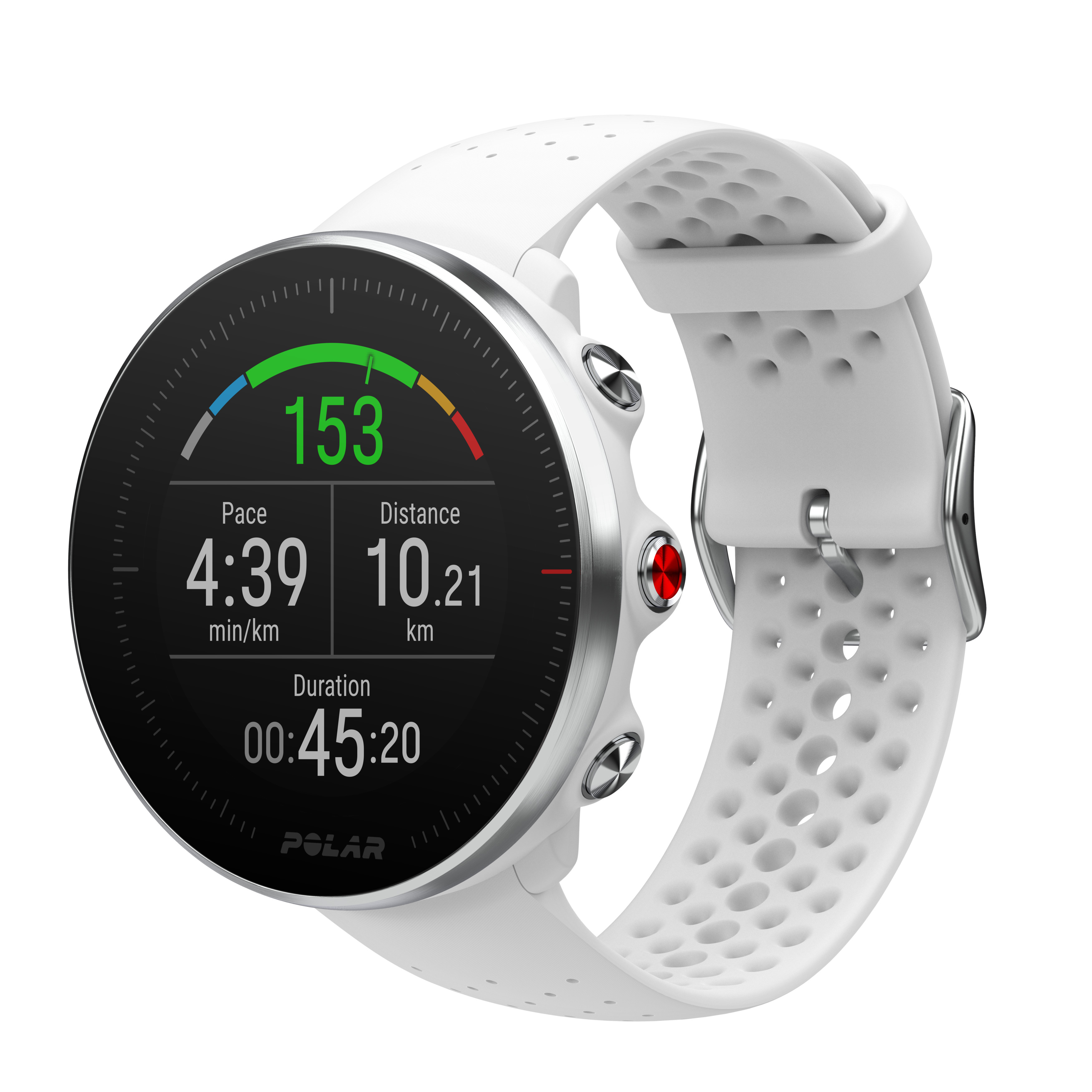 POLAR Polar Vantage M - Multisportuhr mit GPS, Smartwatch, 155–210 mm, Weiß