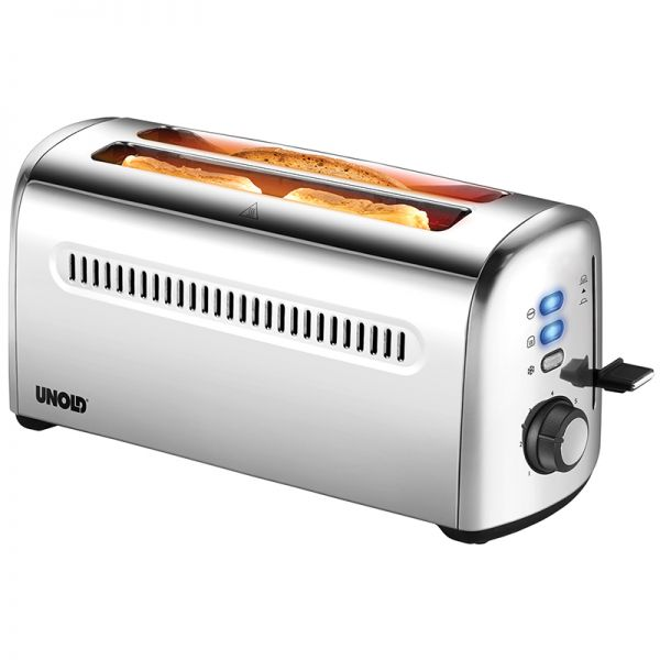 UNOLD 4er Retro 38366 (1500 Watt, Edelstahl Schlitze: 2) Toaster