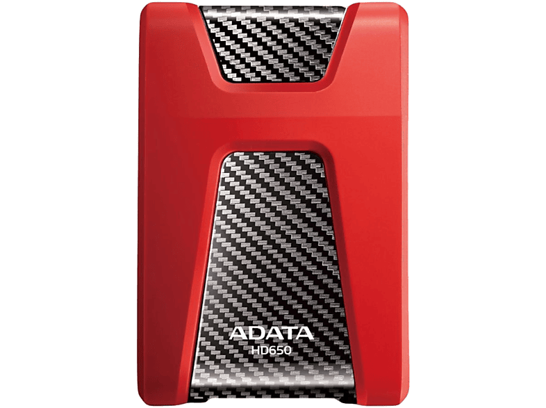 ADATA 2TB HD650 2.5" külső HDD USB 3.1 Durable Lite, piros (AHD650-2TU31-CRD)