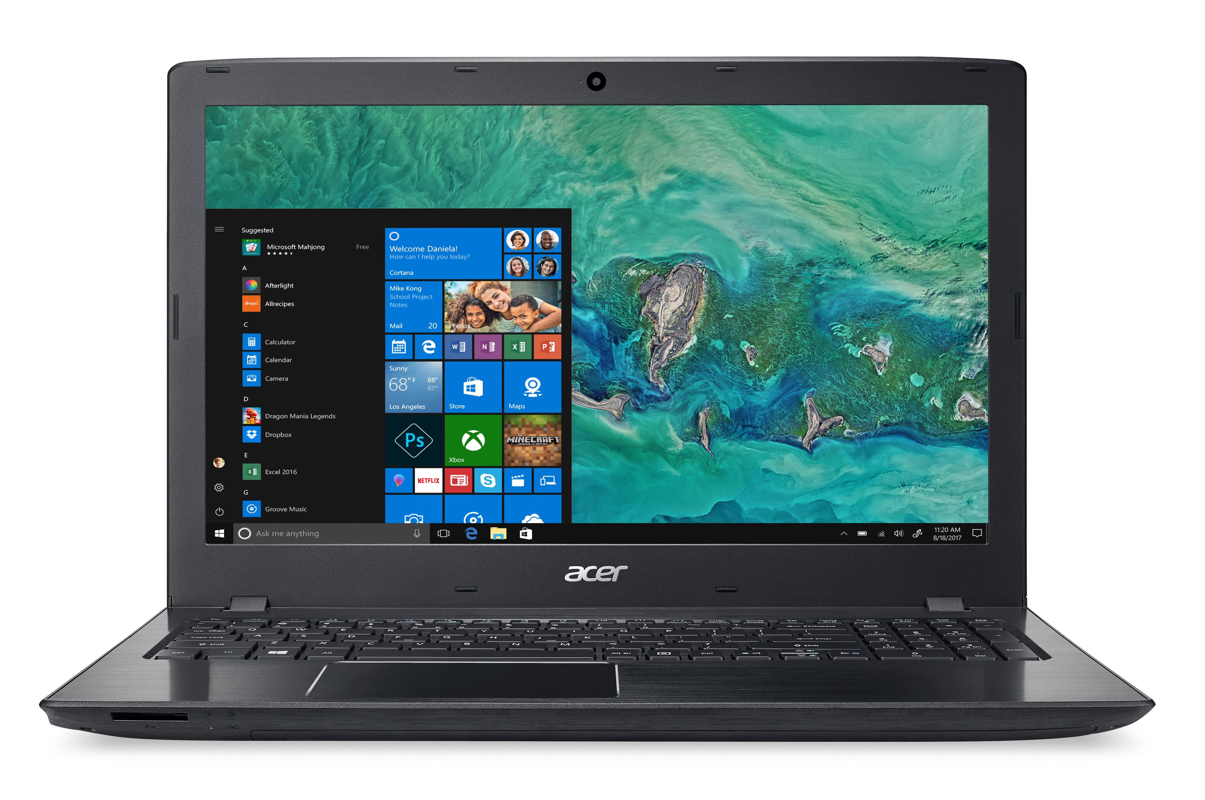 ACER Aspire E 15 (E5-576-72PC) - 15,6 Zoll - Intel® Core™ i7 i7-7500U - 8 GB - 256 GB - Intel® HD 620 - Windows 10 Home (64 Bit)