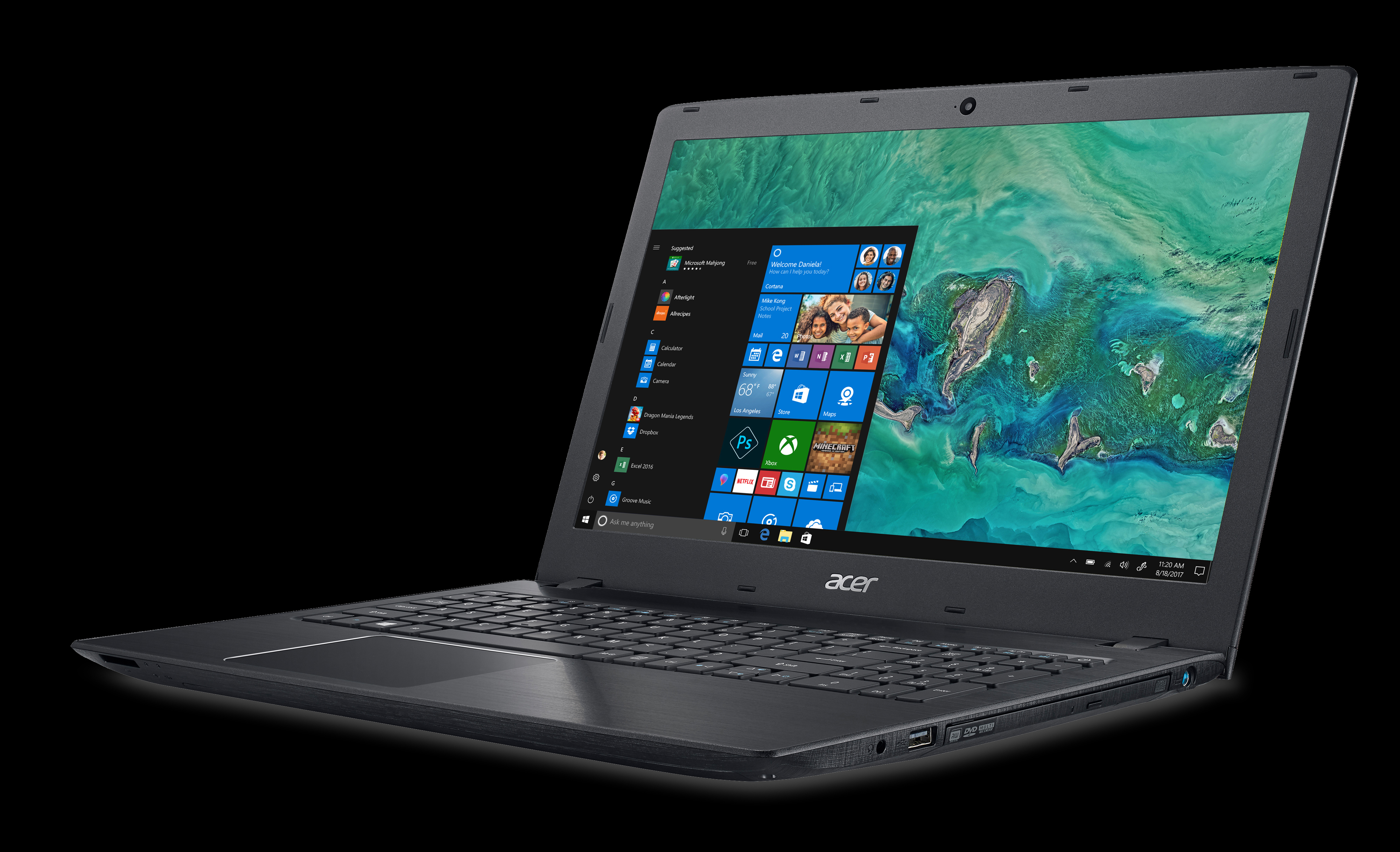 ACER Aspire E 15 (E5-576-72PC) - 15,6 Zoll - Intel® Core™ i7 i7-7500U - 8 GB - 256 GB - Intel® HD 620 - Windows 10 Home (64 Bit)