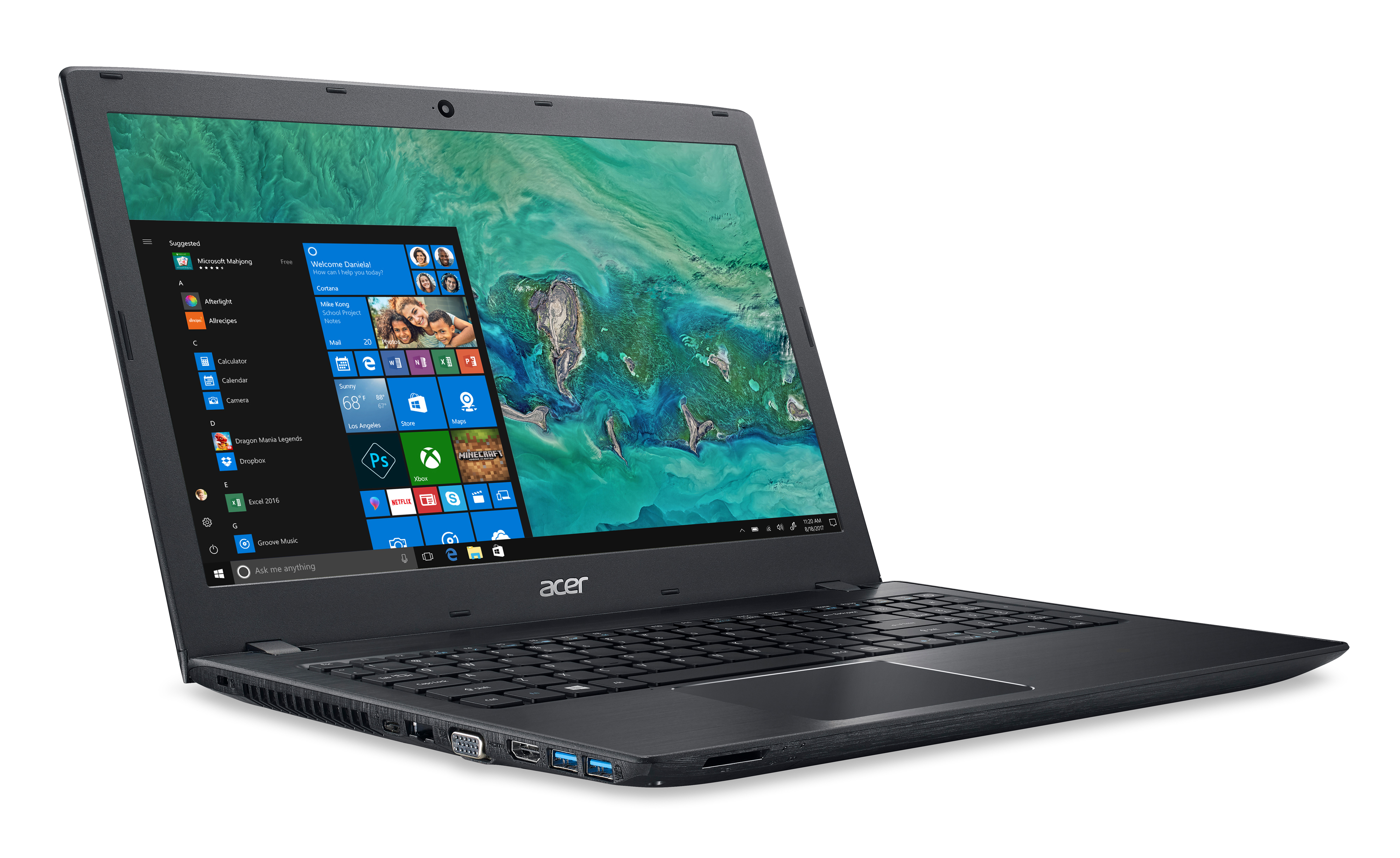 ACER Aspire E 15 (E5-576-72PC) - 15,6 Zoll - Intel® Core™ i7 i7-7500U - 8 GB - 256 GB - Intel® HD 620 - Windows 10 Home (64 Bit)