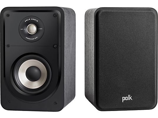 POLK AUDIO S15e - Paire d'enceintes d'étagère (Noir)