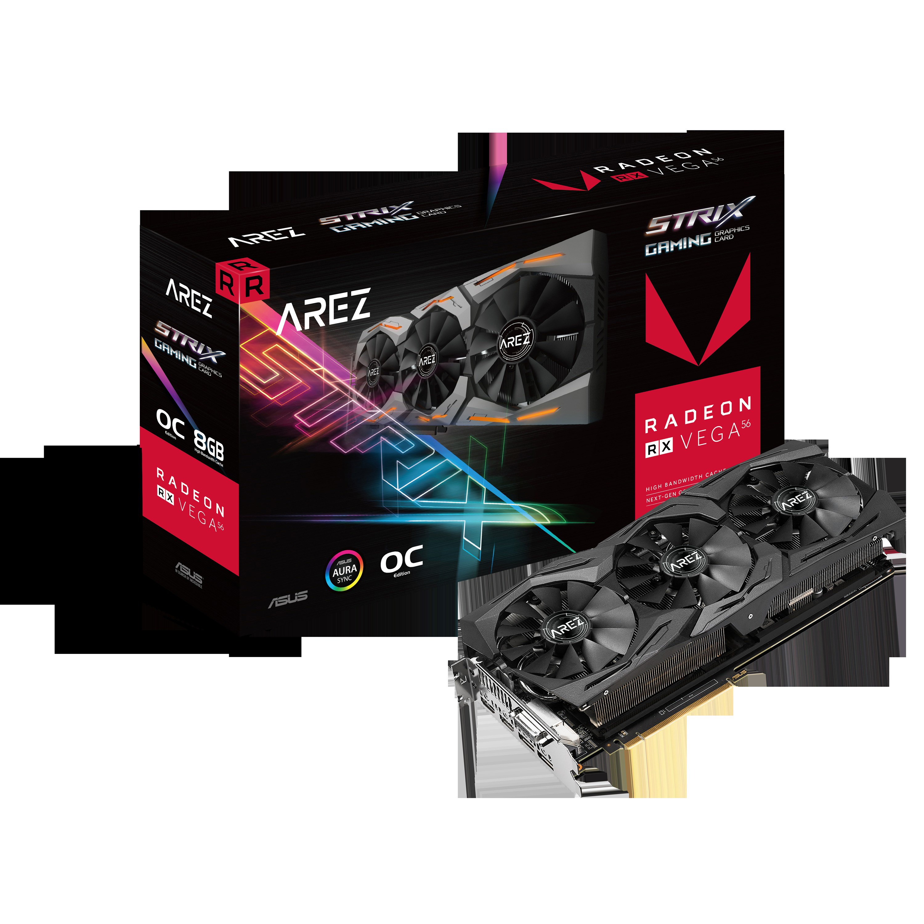 ASUS Radeon™ VEGA 56 AREZ Strix Gaming OC (90YV0B53-M0NA00) (AMD, Grafikkarte)