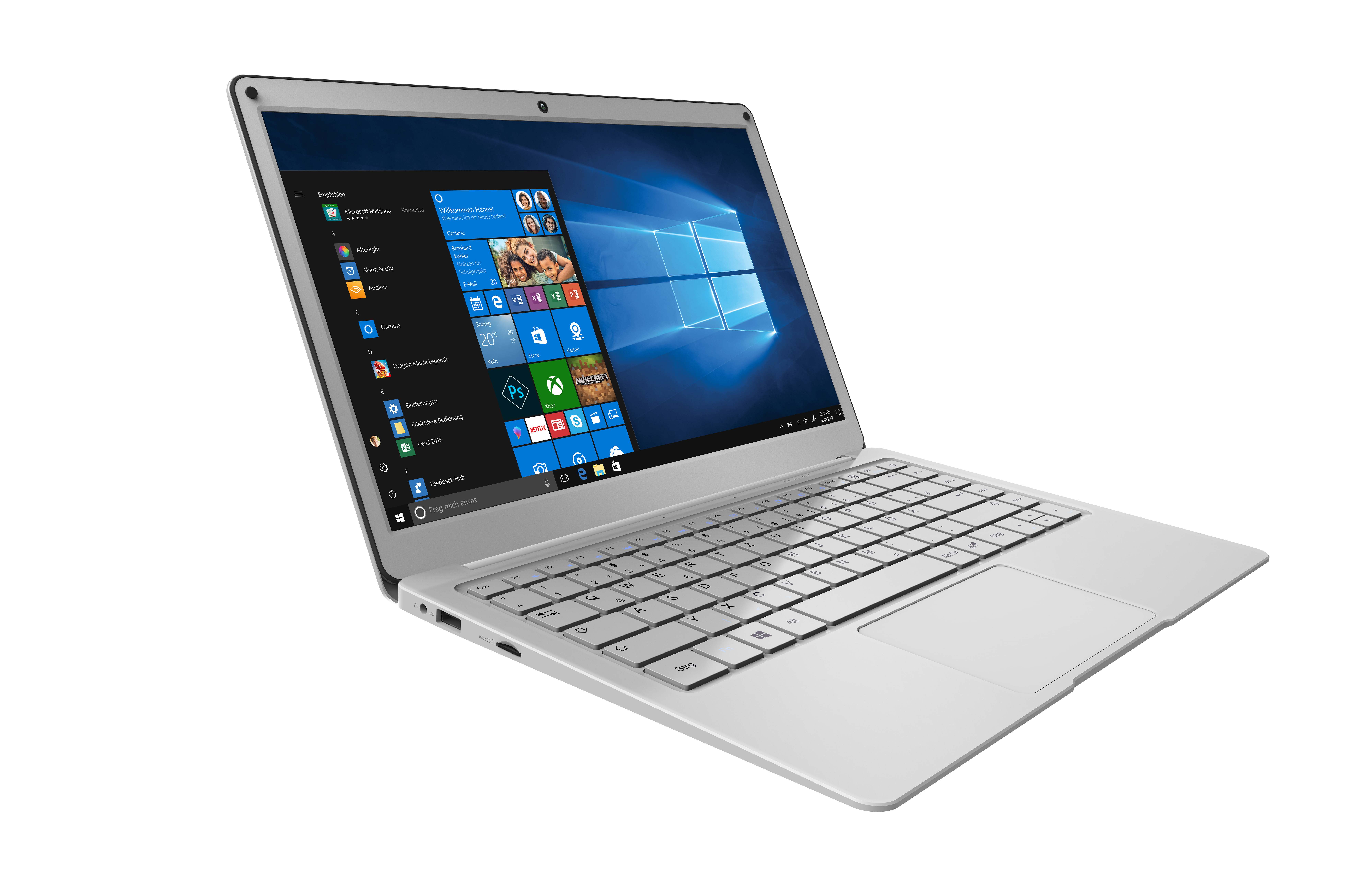 TREKSTOR Surfbook A13B - 13,3 Zoll - Intel® Pentium® Silver N5000 - 4 GB - 64 GB - Intel® UHD 605 - Windows 10 Home S-Modus (32 Bit)