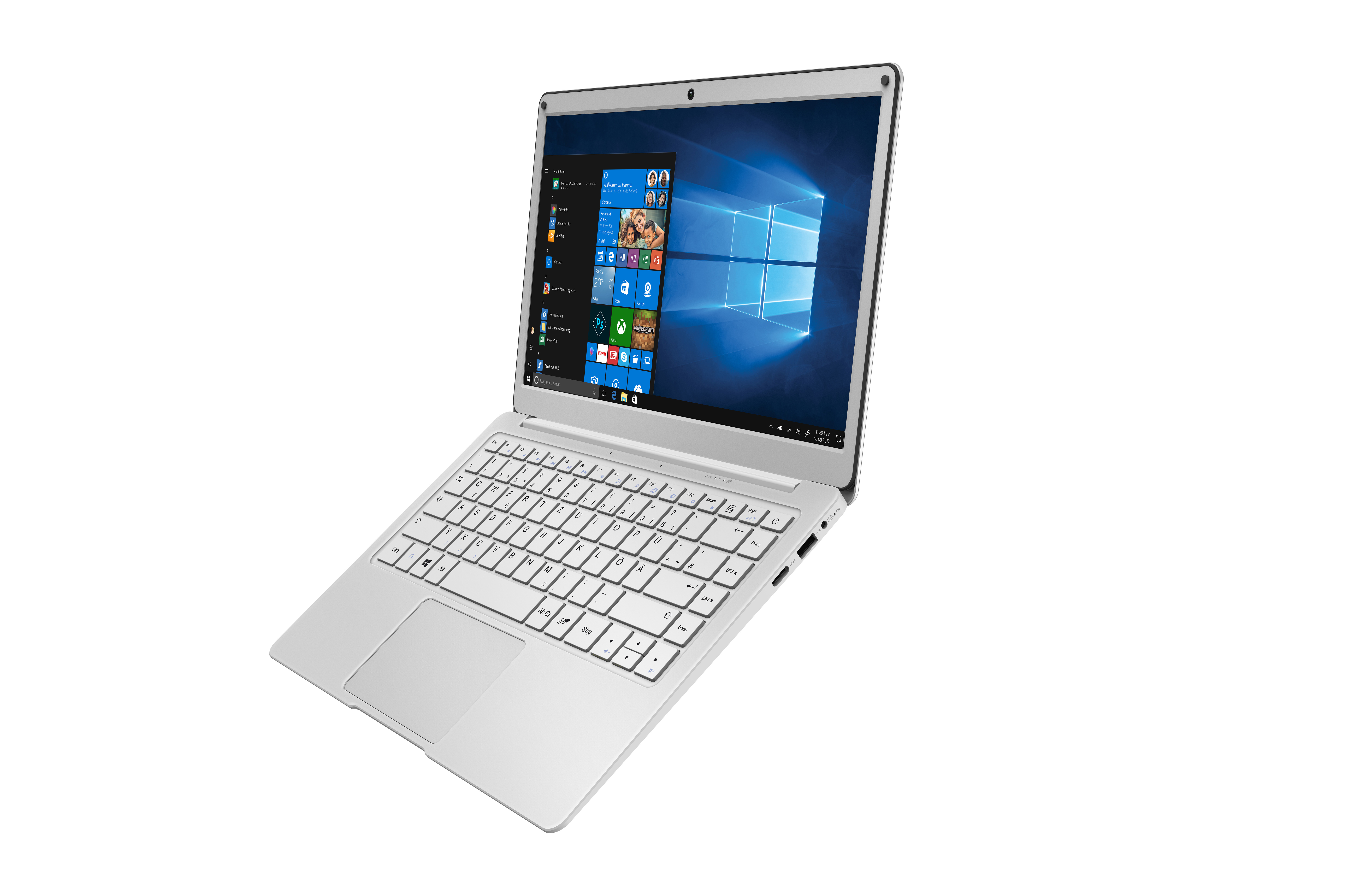 TREKSTOR Surfbook A13B - 13,3 Zoll - Intel® Pentium® Silver N5000 - 4 GB - 64 GB - Intel® UHD 605 - Windows 10 Home S-Modus (32 Bit)