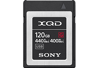 SONY QDG120F - XQD-Carte mémoire  (120 GB, 400 MB/s, Noir)