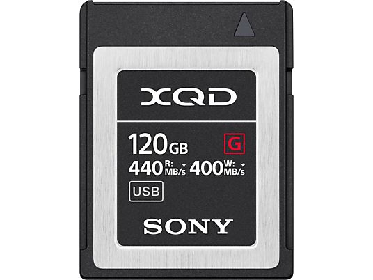SONY QDG120F - XQD-Carte mémoire  (120 GB, 400 MB/s, Noir)