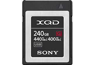 SONY XQD-G Serie, QDG240F - Speicherkarte  (240 GB, 400 MB/s, Schwarz)