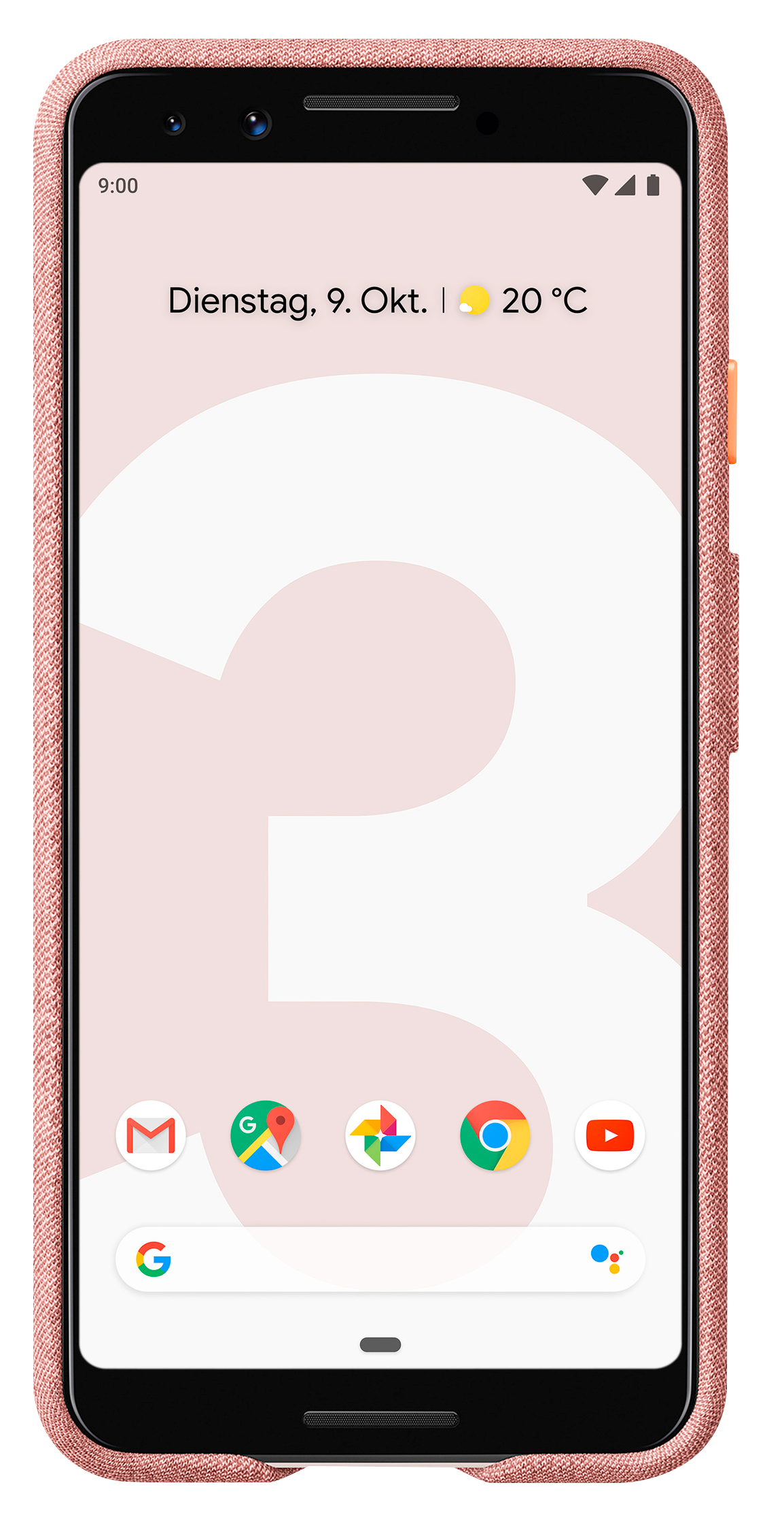 GOOGLE Fabric, Backcover, Google, Pixel 3, Pink Moon