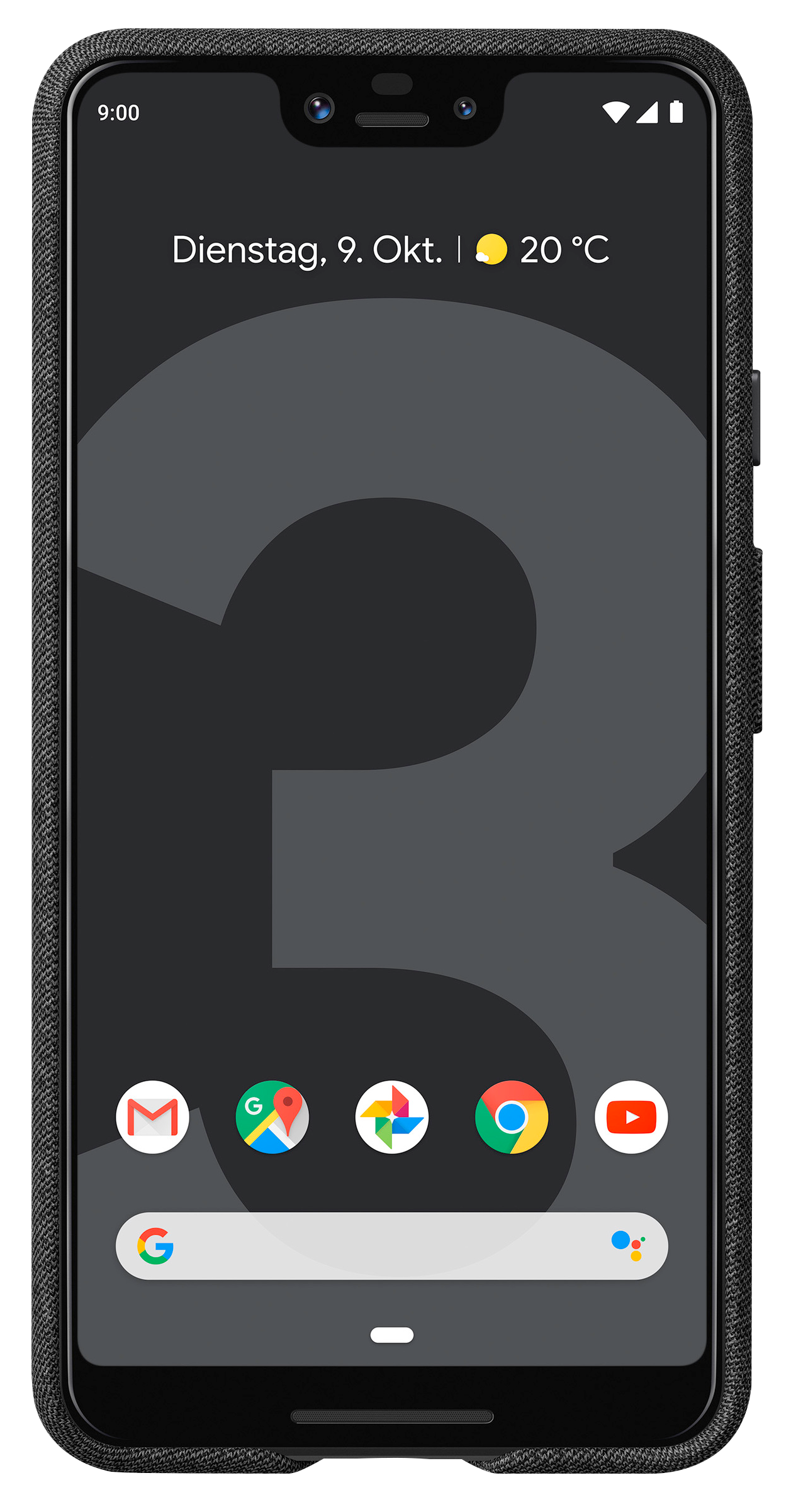 GOOGLE Fabric, Backcover, Google, Pixel 3XL, Carbon