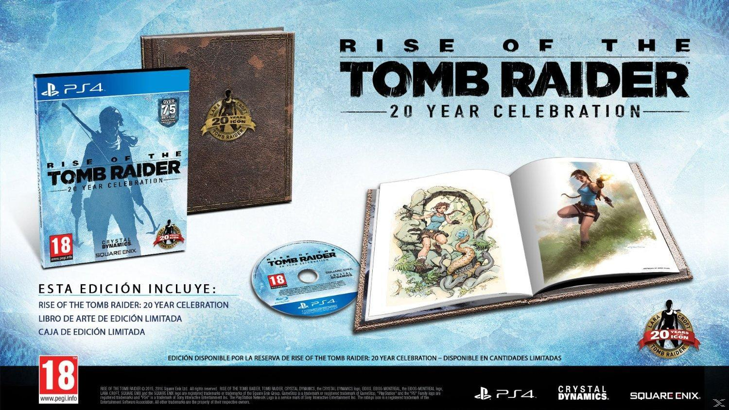 PS4 Rise of the Tomb Raider: 20 Aniversario + Libro + Caja