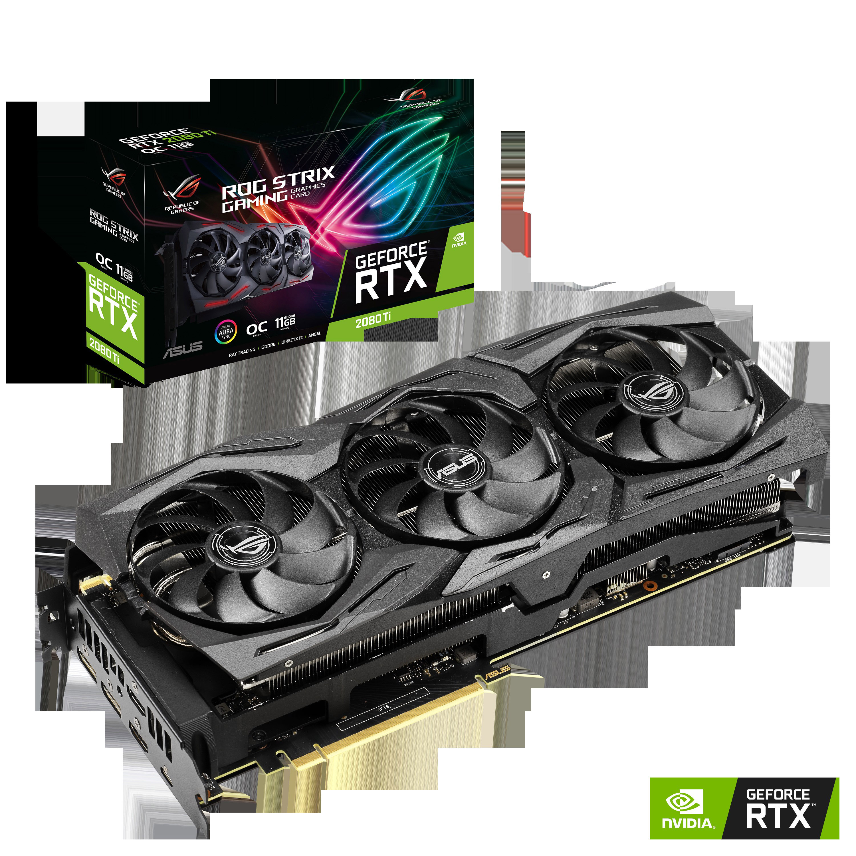 ASUS GeForce RTX™ 2080 Ti ROG Strix Gaming OC 11GB (90YV0CC0-M0NM00) (NVIDIA, Grafikkarte)