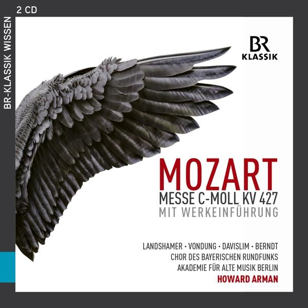 CD-Cover: Ein schwarzer Flügel, Mozarts Messe C-Moll KV 427.