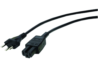 STEFFEN Super Hot - Apparatekabel, 3 m, Schwarz