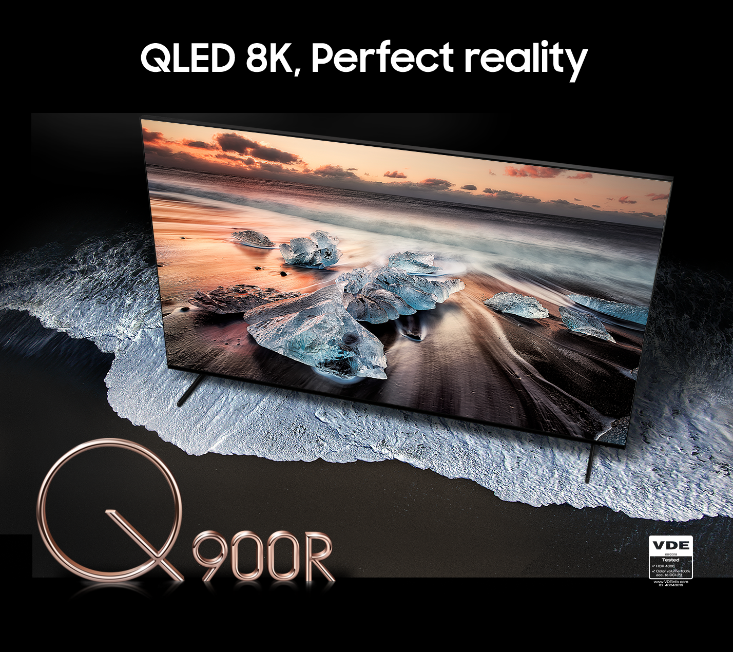 SAMSUNG Fernseher 75" Flat QLED TV Q900 (2018) 8K Ultra HD