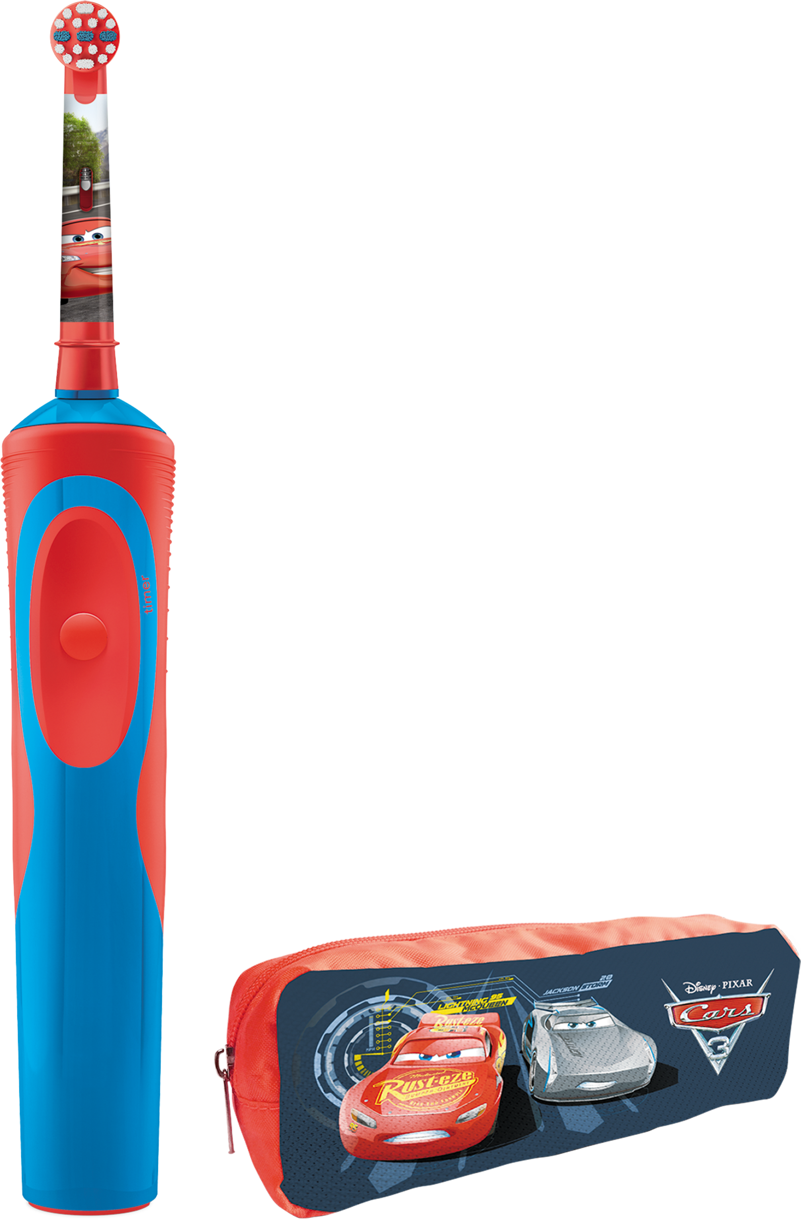 ORAL-B D12.513 Vitality Gyerek elektromos fogkefe ceruzatartóval, Cars