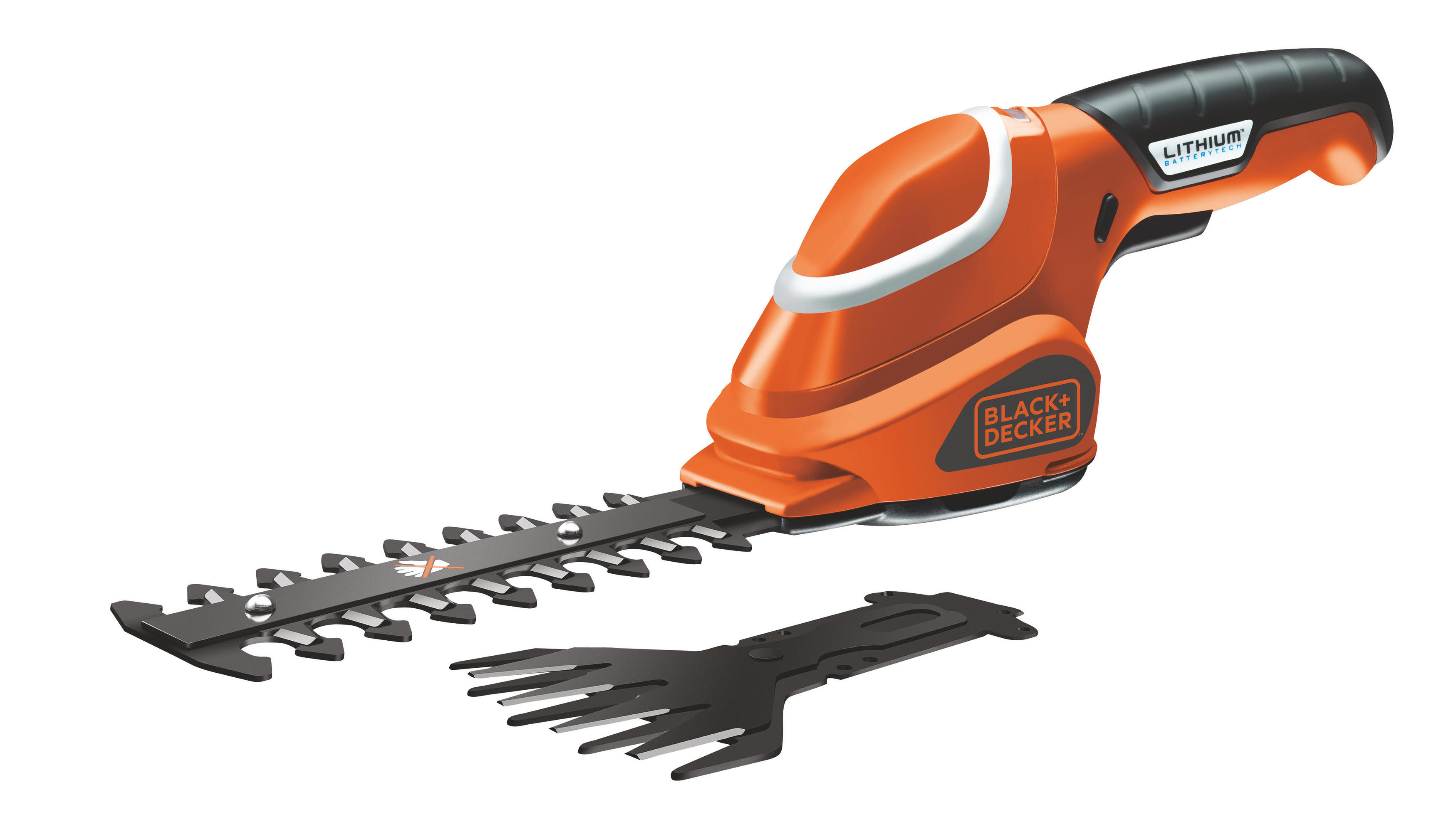 BLACK+DECKER GSBD700 7V Akku-Gartenscherenset Rot