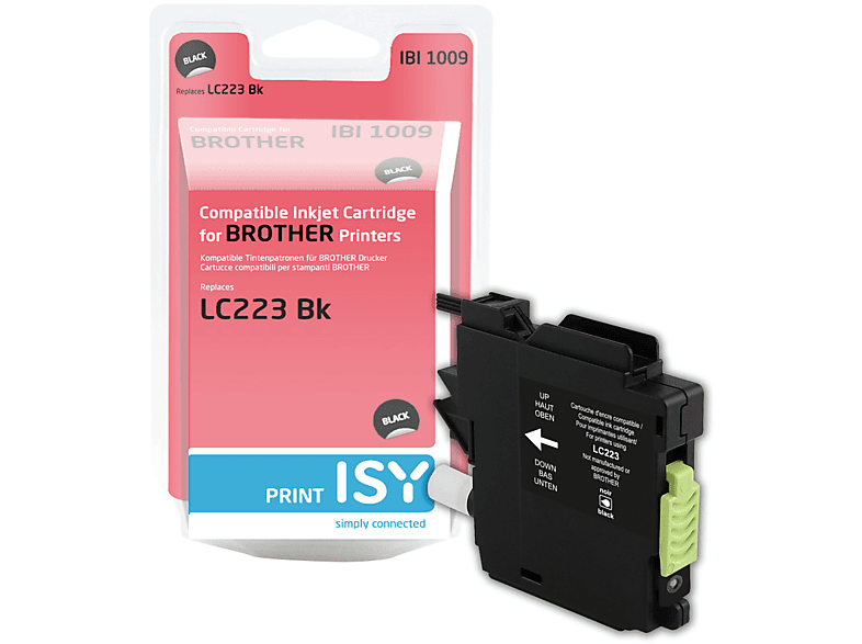ISY Tintenpatrone IBI-1009 Brother LC-223, schwarz