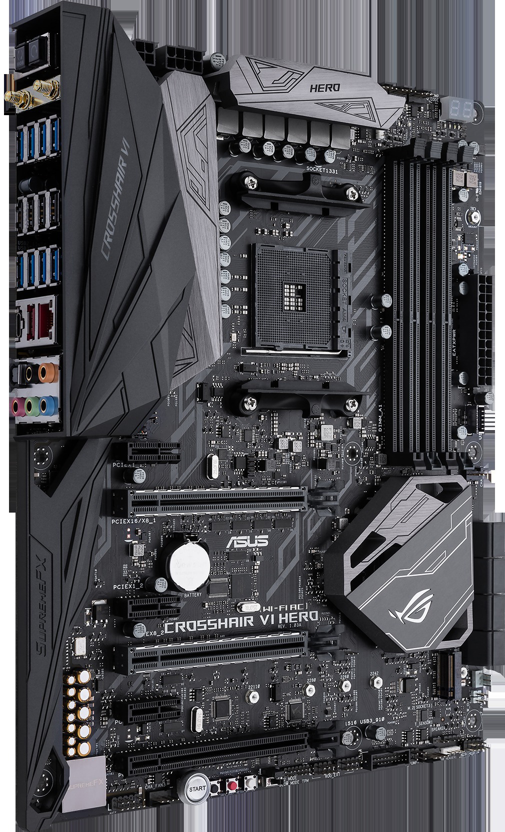 ASUS ROG Crosshair VI Hero Mainboard Schwarz