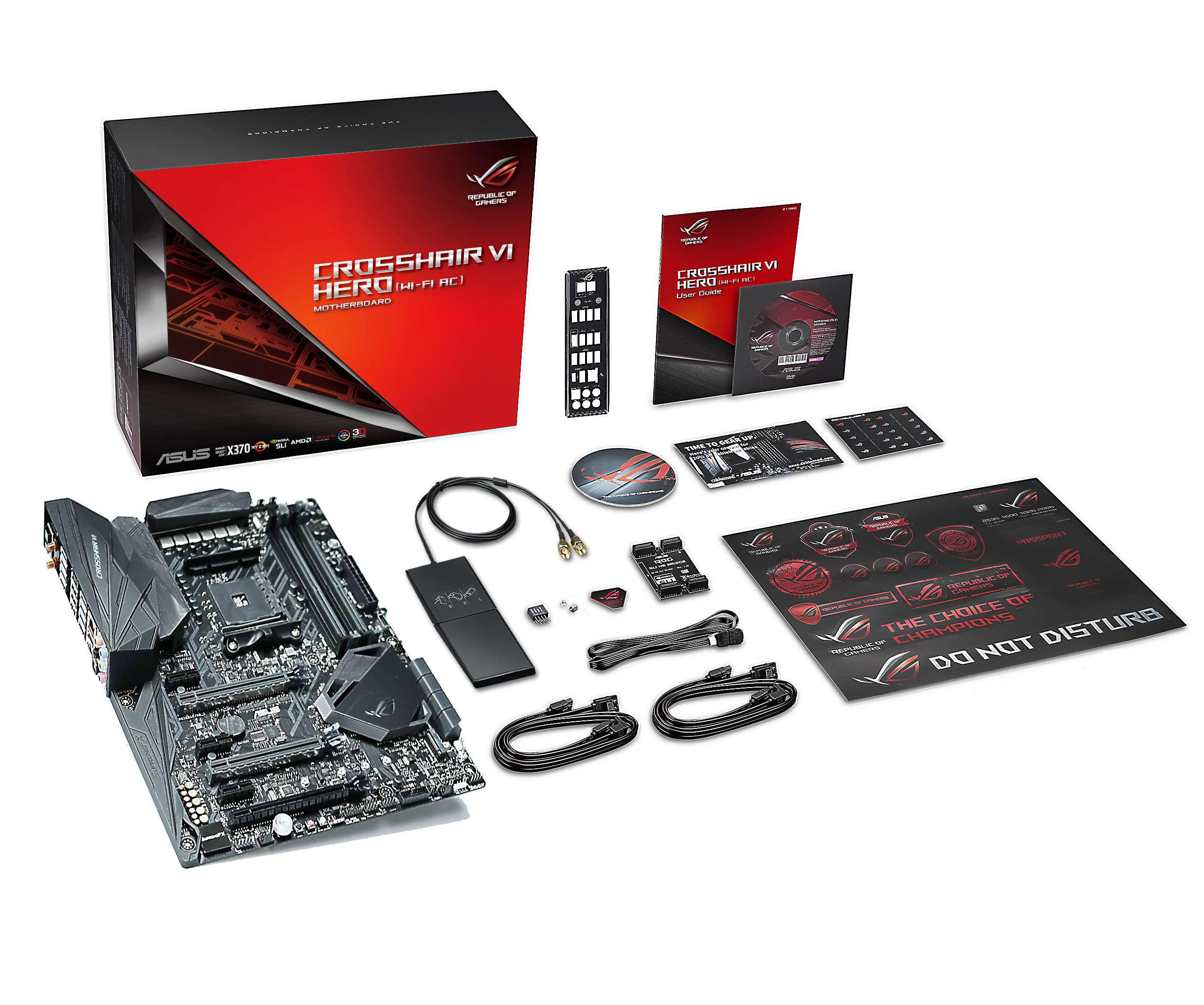 ASUS ROG Crosshair VI Hero Mainboard Schwarz