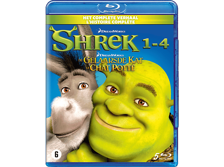 Shrek: Het Complete Verhaal + De Gelaarsde Kat - Blu-ray
