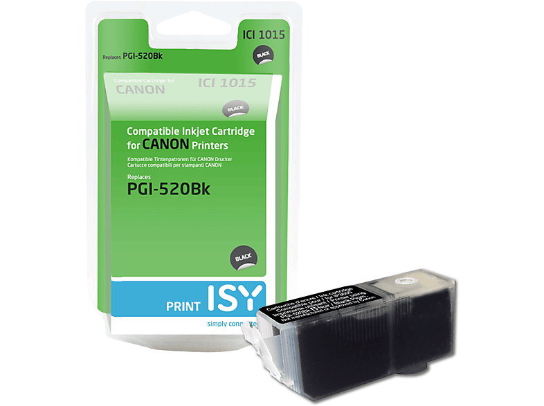 ISY Tintenpatrone ICI-1015 Canon PGI-520, schwarz
