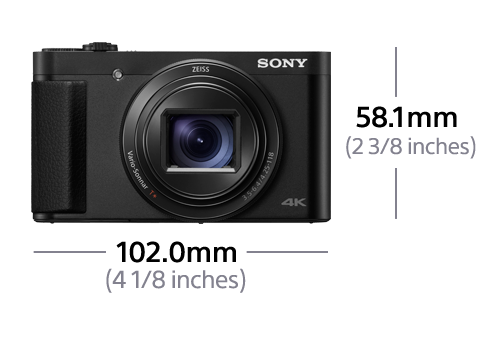 TFT-LCD, Cyber-shot Schwarz, Zeiss 28x opt. Zoom, 3) (4:3), NFC SONY 7.5 Digitalkamera cm WLAN (Typ Bildpunkte, Fine, Xtra DSC-HX99 921.600 ,