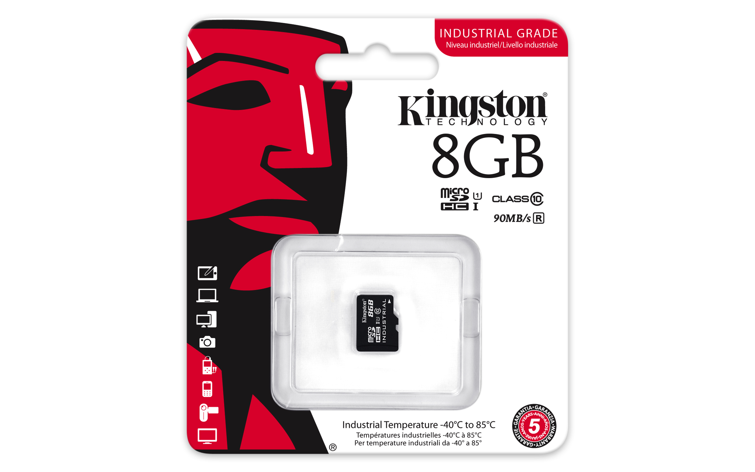 Disco SSD Externo - Kingston, 8GB/C10/90MBS/SDCIT/8GBSP