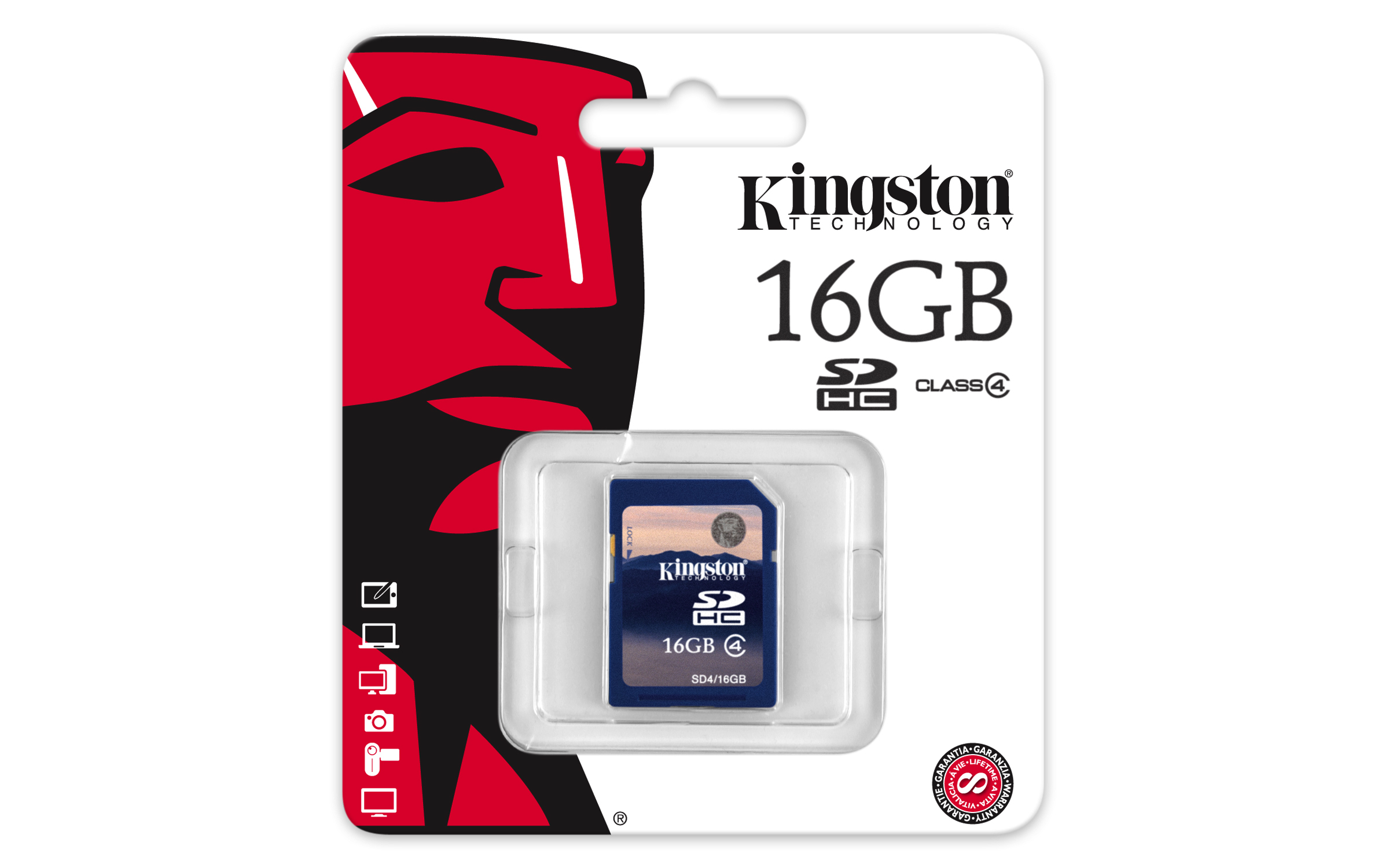 Memoria SD - Kingston, SD4/16 GB