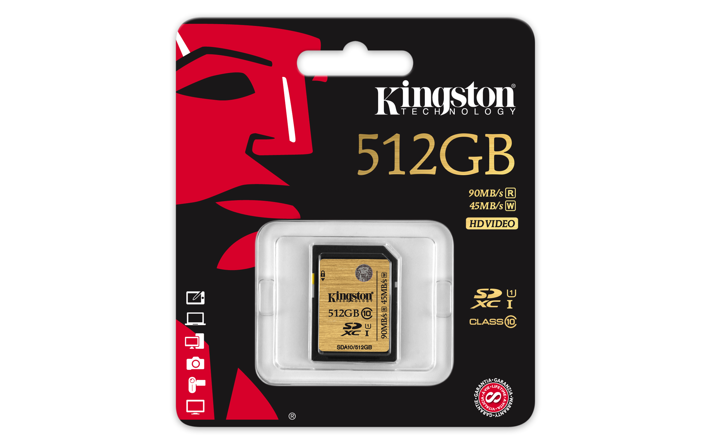 Disco duro SSD - Kingston, 512GB/C10/90MBS/SDA10/512GB