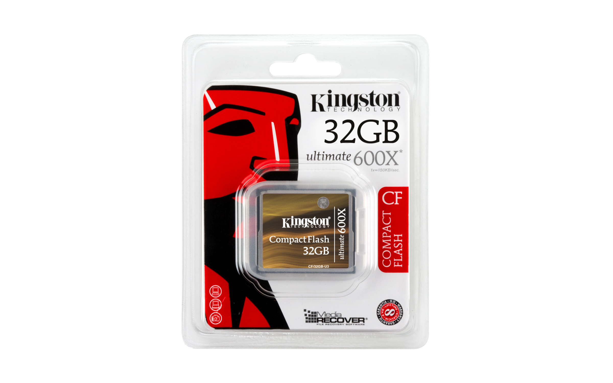 32GB ULTIM COMPACTFLASHM 600X W/REC