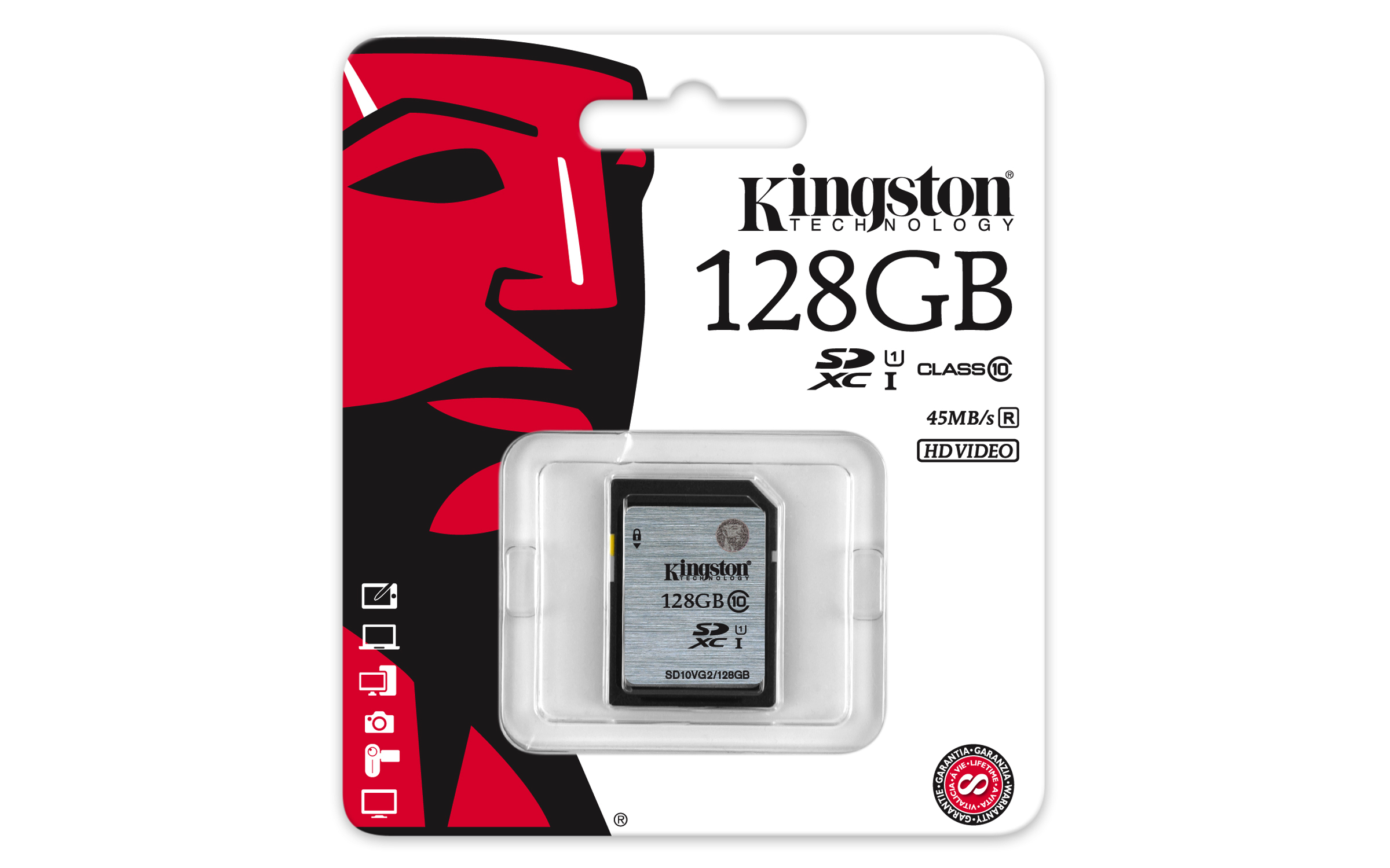 Memoria USB - Kingston, 128GB/CLASS10/UHS-I/SDXC