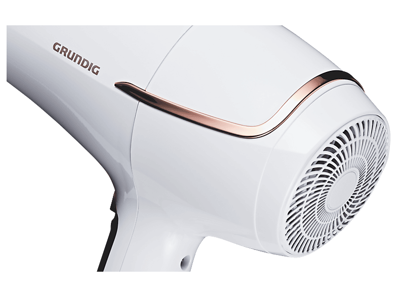 GRUNDIG HD 7880 IONIC TOUCH-CONTROL Haartrockner Weiß/Rosegold (2200 Watt)