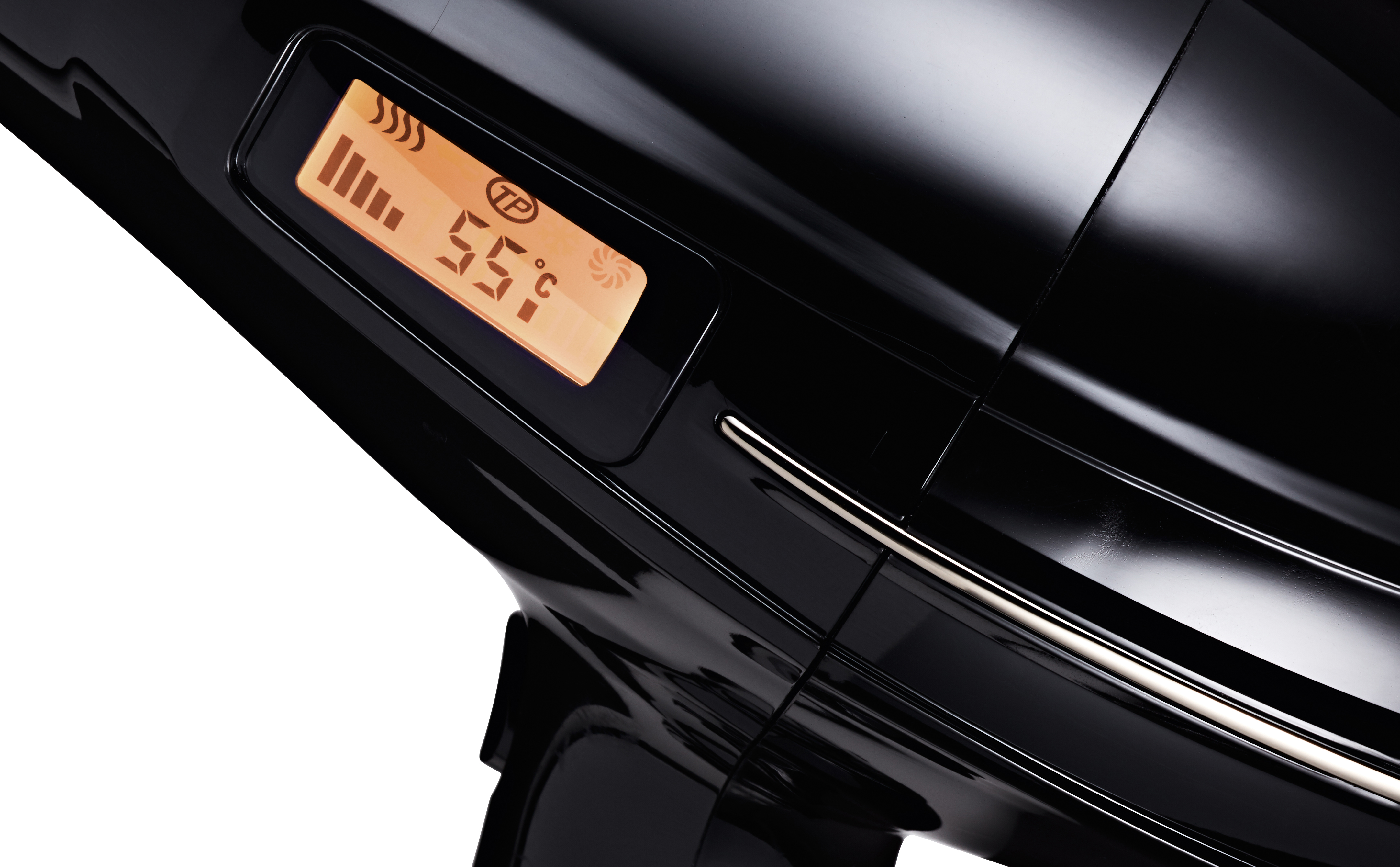 GRUNDIG HD 9880 HEAT CONTROL Haartrockner Schwarz/Silber (2200 Watt)