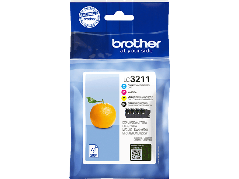 BROTHER LC3211VAL Zwart / Cyaan / Magenta / Geel