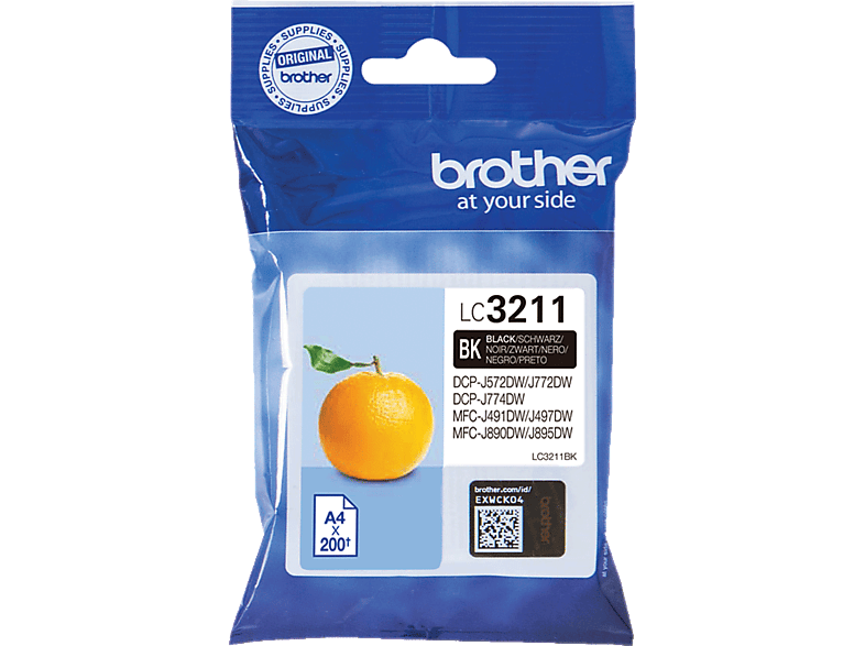 BROTHER LC3211BK Zwart