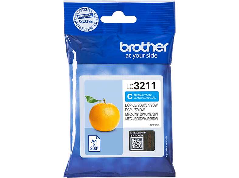 BROTHER LC3211C Cyaan
