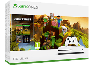 MICROSOFT Xbox One S 1TB + Minecraft Master Collection