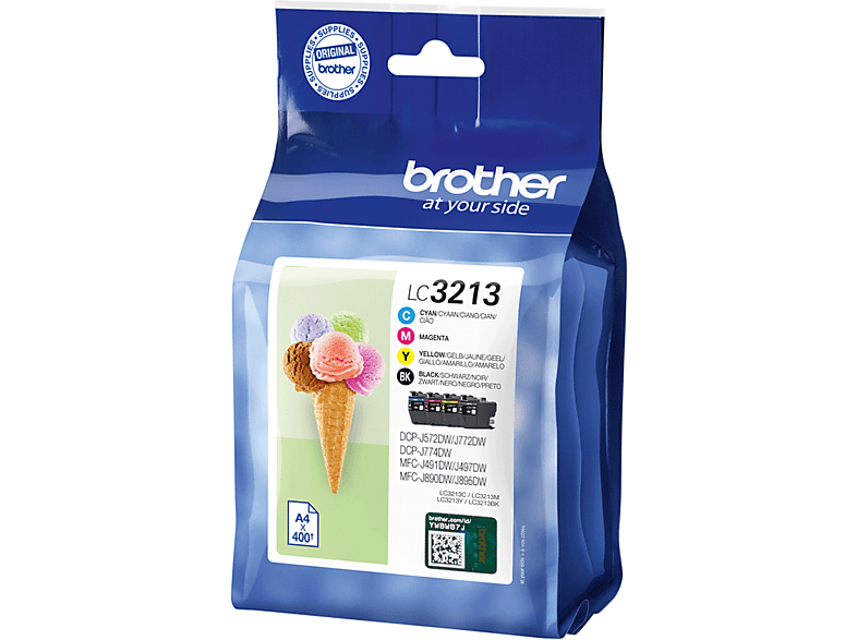 Brother Lc-3213val Zwart / Cyaan Magenta Geel