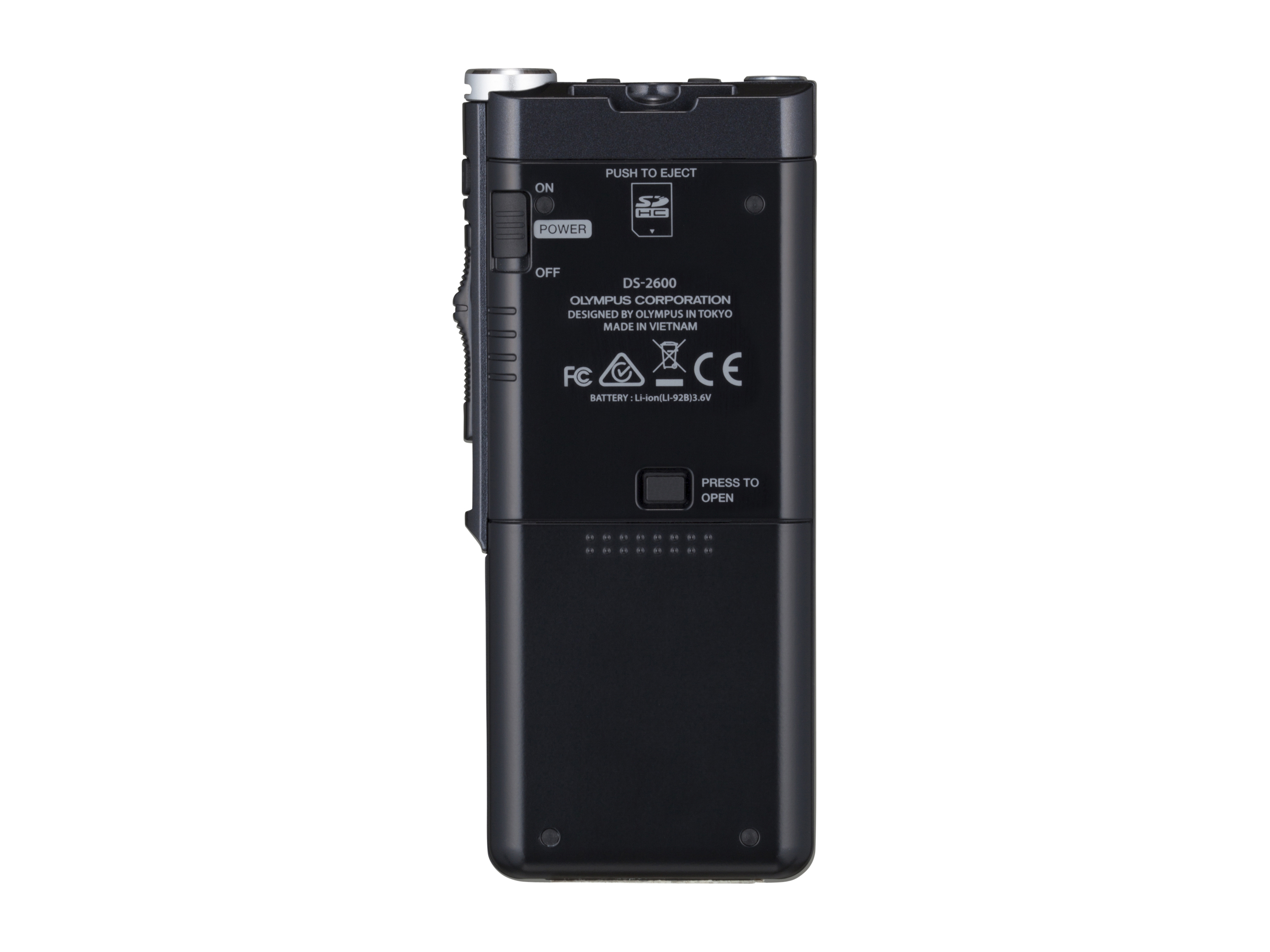 OLYMPUS DS-2600 Digitaler Rekorder, Schwarz 
