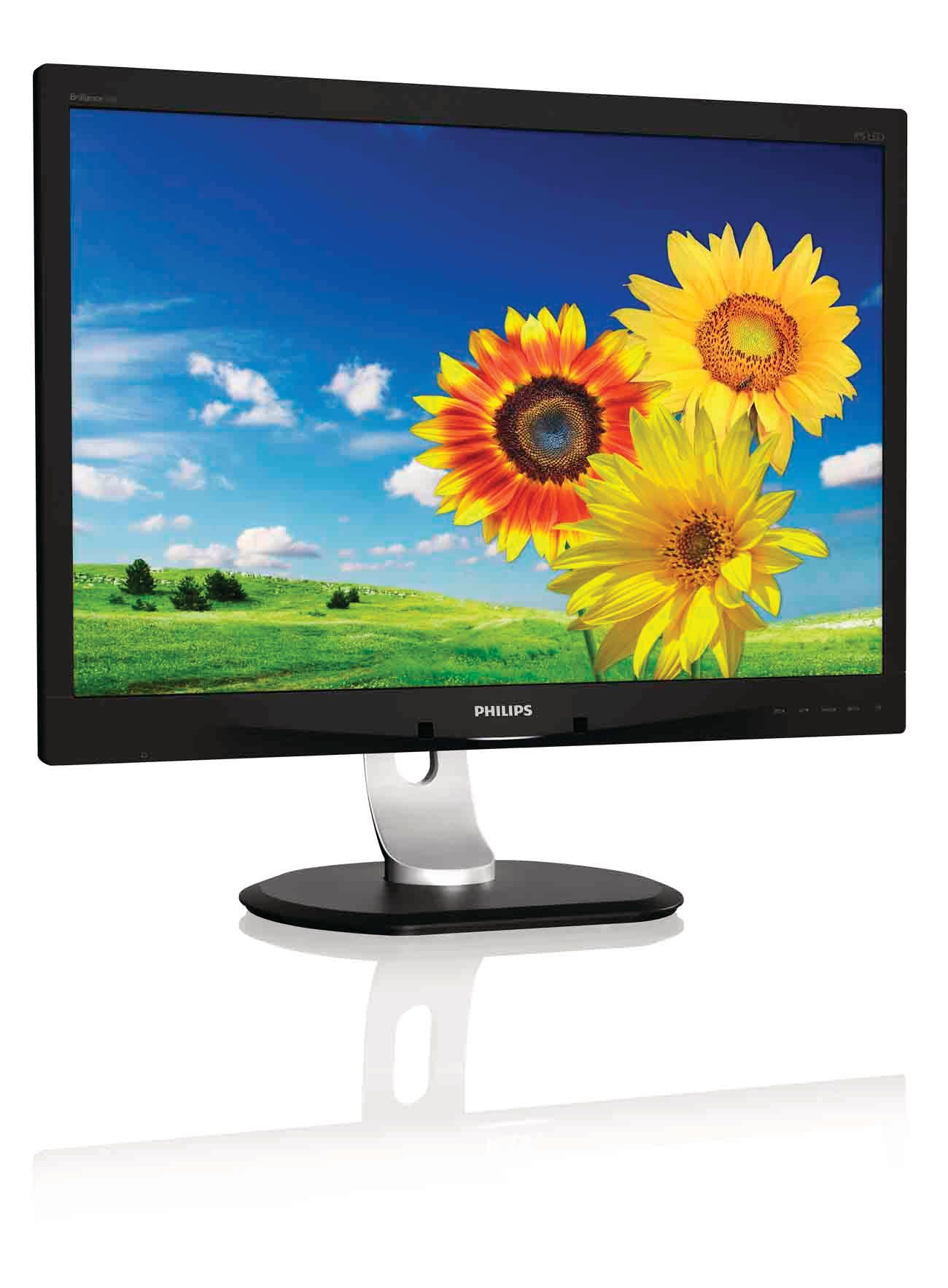 PHILIPS 240P4QPYEB/00 24 inç W LED (DVI+DP+4 x USB+VGA) Full HD IPS LCD Monitör