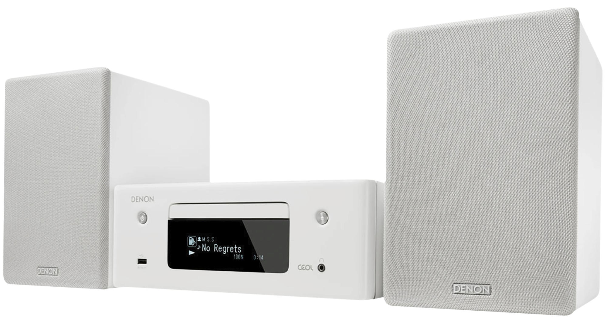 Microcadena - Denon CEOL N10, Receptor en red, Bluetooth, AirPlay2, Multiroom, HEOS, Blanco