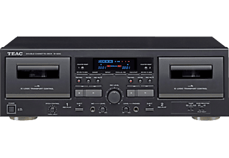 TEAC W-1200 - Doppel-Kassettendeck (Schwarz)